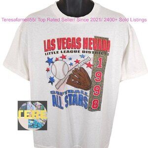 Softball All Stars T White 1998 Las Vegas Little sweatshirt shirt